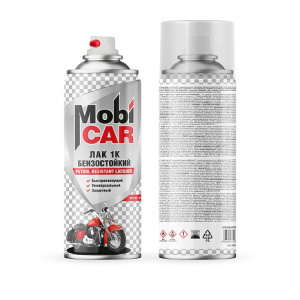MobiCAR Лак 1К бензостойкий глянцевый СПРЕЙ 520мл