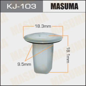 103KJ Клипса  пластм. крепежная  KJ-103 (50 шт. в уп.) ЦЕНА ЗА ШТ.