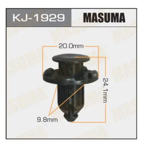 1929KJ Клипса  пластм. крепежная  KJ-1929 (50 шт. в уп.) ЦЕНА ЗА ШТ.
