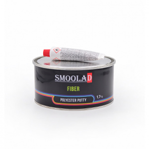 SMOOLAD Шпатлевка со стекловолокном FIBER 1.7 кг + ОТВЕРДИТЕЛЬ