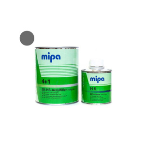 MIPA, Грунт 4+1 СЕРЫЙ 1л + ОТВЕРДИТЕЛЬ H5, 250ml