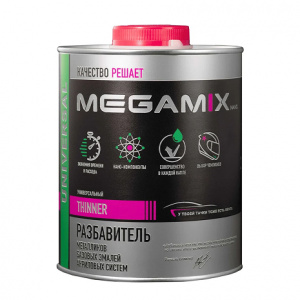 Разбавитель Металликов/Базовых эмалей/Акриловых систем MegaMix б/ж 340 мл 