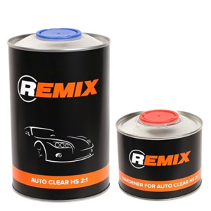REMIX Лак акрил-уретановый Auto Clear 2:1 HS + ОТВЕРДИТЕЛЬ (0,8л+0,4л)