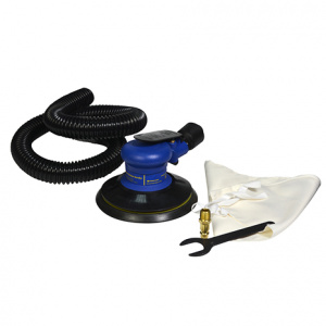 HUBERTH Машинка шлифовальная пневматическая, двойное пылеудаление, эксцентрик 5 мм, подошва 150мм