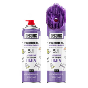 DECORIX Универсальный очиститель 5 в 1с активной пеной 650мл
