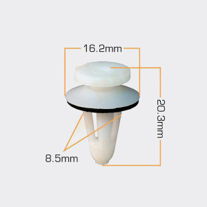 082KJ Клипса  пластм. крепежная  KJ- 082/K-081/K-082 (50 шт. в уп.) ЦЕНА ЗА ШТ.