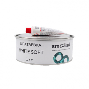 SMOOLAD Шпатлевка мягкая БЕЛАЯ - WHITE SOFT 1,0 кг с отв.