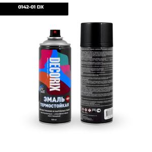 DECORIX Эмаль термостойкая +400 ЧЕРНЫЙ 520мл