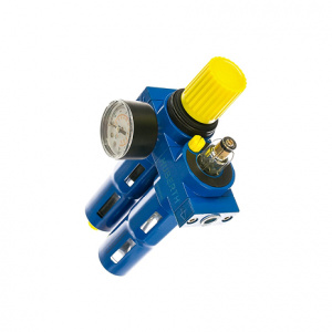 HUBERTH Фильтр-лубрикатор с регулятором давления и манометром, 1050 л/мин, 16 бар, 1/4