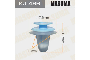 486KJ Клипса  пластм. крепежная  KJ-486/KJ-017/KJ-1288 (50 шт. в уп.) ЦЕНА ЗА ШТ.