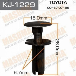 1229KJ Клипса  пластм. крепежная  KJ-1229/KJ-1153 (50 шт. в уп.) ЦЕНА ЗА ШТ.