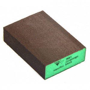 SIA 7991 губка siasponge block четырех. 69*98*26мм мягк.Superfine ЗЕЛЕНАЯ(ЦЕНА ЗА 1ШТ)