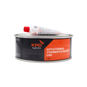 KPD SYSTEM Шпатлевка Универсальная (желтая) UNI 1,0 кг + ОТВЕРДИТЕЛЬ
