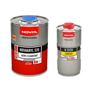 Novol Лак Novakryl MS (2+1) (570) бесцветный (1л)+H5120 отв.(0,5л)