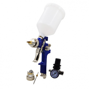 KPD SYSTEM Краскопульт HVLP H-827 KIT 1.4/1.7мм БЛИСТЕР, верхний (600мл)