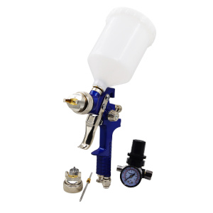 KPD SYSTEM Краскопульт HVLP H-827 KIT 1.4/1.7мм БЛИСТЕР, верхний (600мл) 