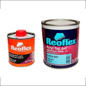 601 REOFLEX Черная акрил 0,8кг 4+1