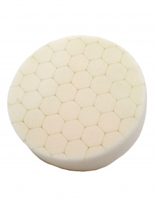 SUP Полир. круг на пластиковой основе М14 (Ромб-Шестиуголный Прорезанный), Белый D150мм Универс