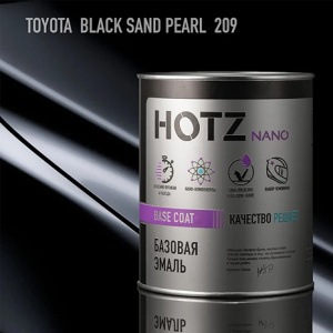 209 HOTZ Эмаль базовая Toyota Black Sand Pearl (1000 мл)