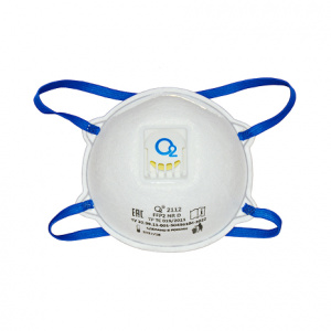 2112 O2 FFP2 Респиратор чашеобразный  (с клапаном выдоха) 