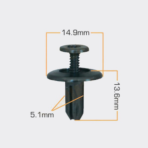 1089KJ Клипса  пластм. крепежная  KJ-1089 (50 шт. в уп.) ЦЕНА ЗА ШТ.