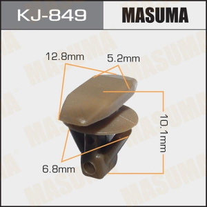 849KJ Клипса  пластм. крепежная  KJ- 849 (50 шт. в уп.) ЦЕНА ЗА ШТ.