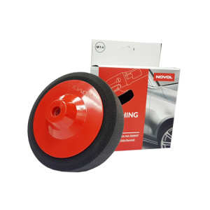 Novol  С-полир.круг на пластмасс. резьбе М14 D150х50 черный(мягкий)