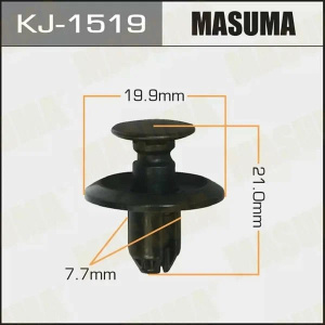 1519KJ Клипса  пластм. крепежная  KJ- 1519 (50 шт. в уп.) ЦЕНА ЗА ШТ.