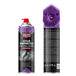 MobiCAR Сухая химчистка, очиститель пенный с колпачком-щёткой, 650 мл