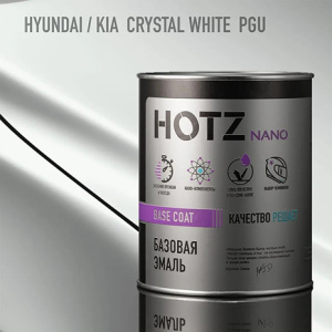 PGU HOTZ Эмаль базовая Hyundai/KIA Crystal White (1000 мл)
