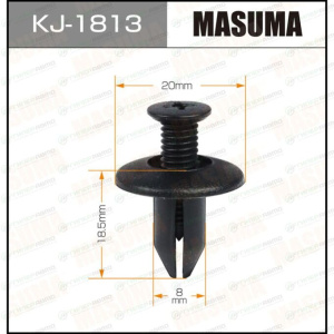 1813KJ Клипса  пластм. крепежная  KJ- 1813 (50 шт. в уп.) ЦЕНА ЗА ШТ.
