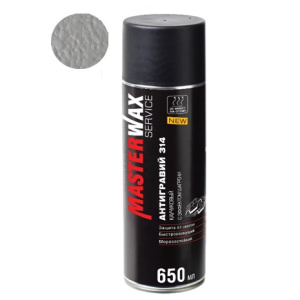 MasterWax Service Антигравий каучуковый с эффектом шагрени 314 аэрозоль 650 мл серый