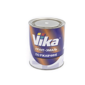 VIKA Грунт-эмаль по ржавчине (черный янтарь)9005 RAL (0,9кг)