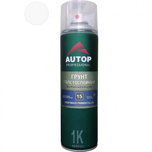 AUTOP №15 - Грунт толстослойный Белый (650мл) СПРЕЙ