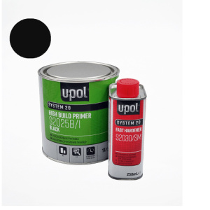 U-POL Комплект Грунт Черный+отв. 250мл.