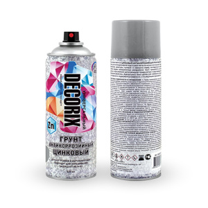 DECORIX Грунт СПРЕЙ (520мл) Цинковый