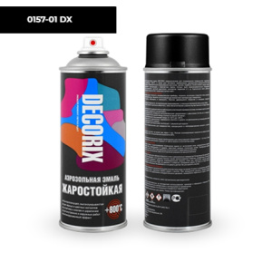 DECORIX Эмаль жаростойкая +800 черный 520мл
