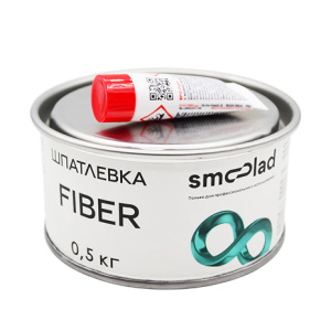 SMOOLAD Шпатлевка со стекловолокном FIBER GLASS 0.5 кг