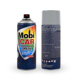 МоbiCAR Серебро "Металлик" СПРЕЙ 520мл/240г (На 20% больше краски!!!)