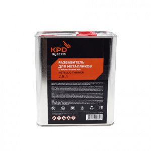 KPD SYSTEM Разбавитель для металликов Железная банка 2,8л