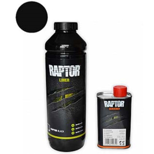 U-POL Raptor Комплект Защитное покрытие (черный) 0.711+Отвердитель 237мл (без коробки)