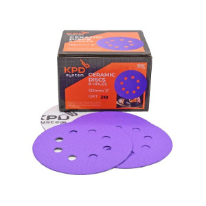 120Р KPD SYSTEM 125мм 8отв CERAMIC Абразивный круг на бумажной основе