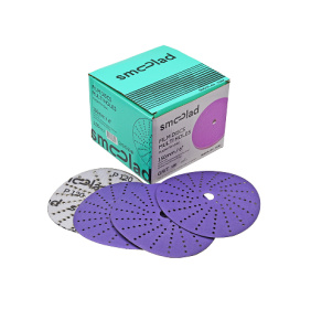 600Р SMOOLAD PURPLE CERAMIC 150мм Мультиотверстные Абраз. круг (на пленочной основе/лазерная обр.)