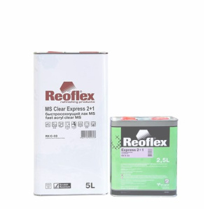 REOFLEX Лак 2К (2+1) "Экспресс" акрил.+отв. (5л+2,5л)