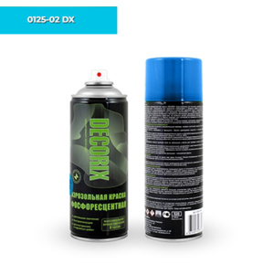 DECORIX фосфоресцентная краска СИНЕЕ свечение (ФФ02)