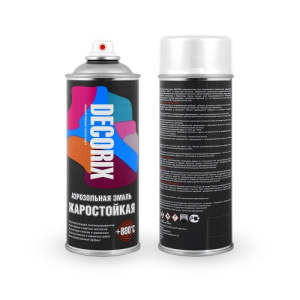 DECORIX Эмаль жаростойкая +800 сигнальный белый, RAL 9003