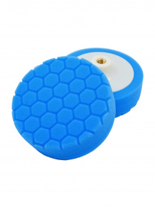 SUP Полир. круг на пластиковой основе М14, Синий D150мм (Ребристый Ромб-Шестиуголный) Мягкий
