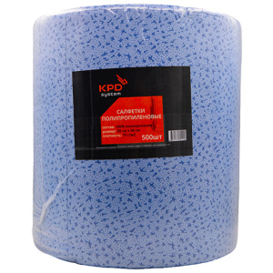 KPD SYSTEM Салфетки для обезжиривания полипропилен ЗВЕЗДЫ (32х36см) (500 шт/рул.)