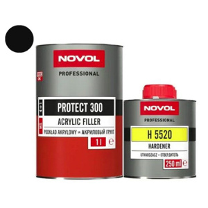 Novol Грунт MS (4+1) PROTECT300 акрил+отв. H5520 (1л+0,25л) (Черный)