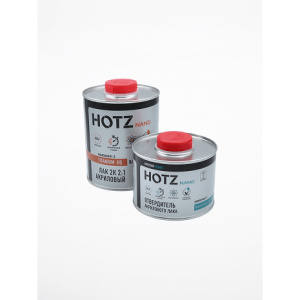 HOTZ Лак акриловый HS 2+1 TITANIUM + ОТВЕРДИТЕЛЬ (1л+0,5л)